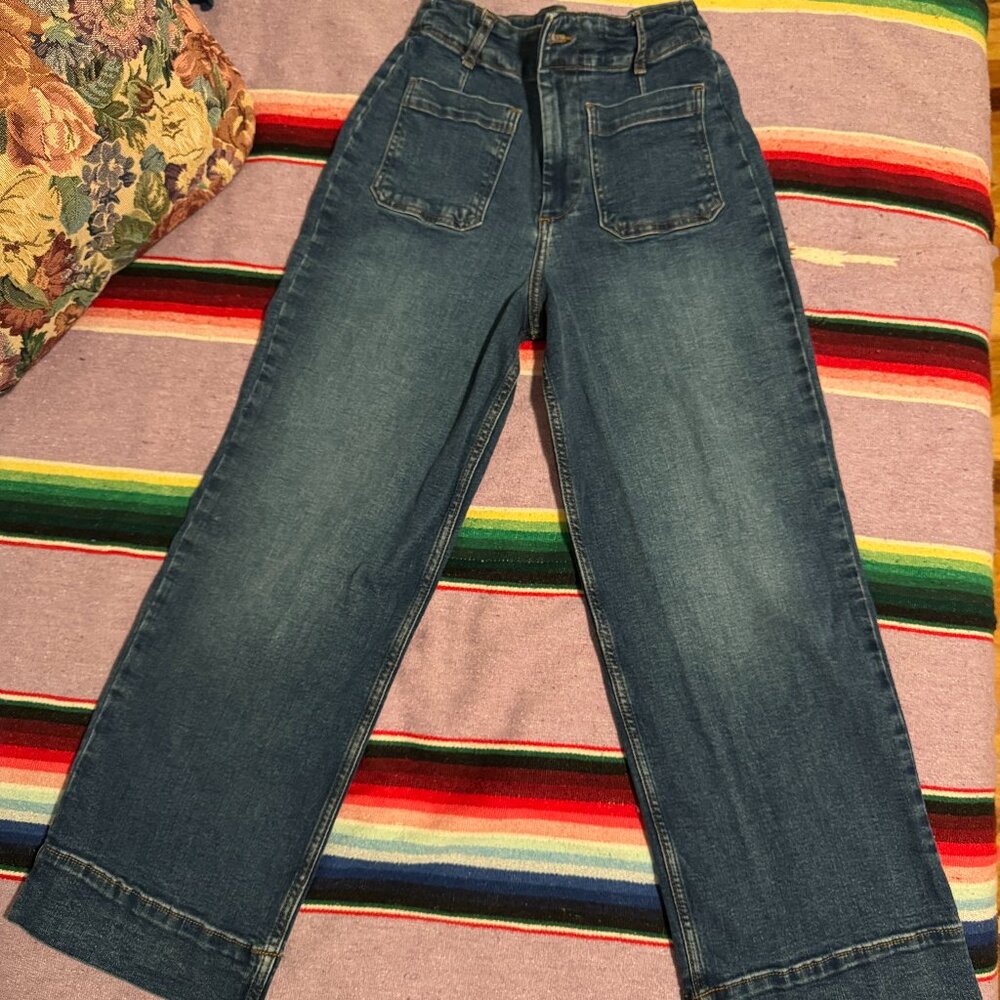 Bagatelle Wide-Leg Jeans Size 26 (X-Small 2-4) Petite Comfy Soft Stretchy